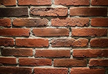 Milke Old Brick Orange Slips Slim Bricks Reclaimed Brick Tiles Wall Cladding 0 45m 22 Tiles