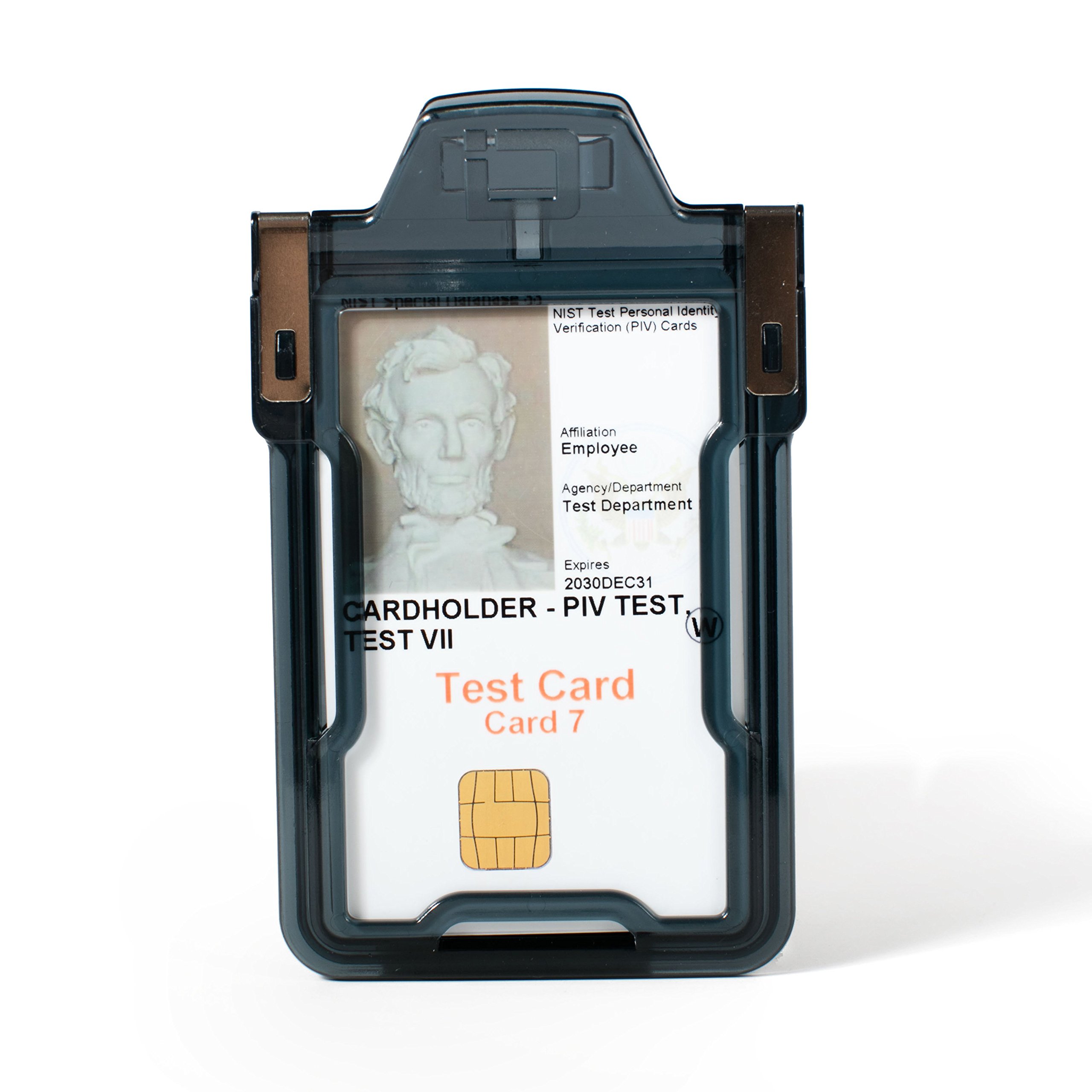 Identity Stronghold Secure Badge Holder Classic, Black (IDSH1004-001B-blk) by Identity Stronghold