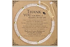 AGOT Thank You Gifts for Women: Teacher Appreciation Office Gifts for Coworkers Employee Boss Lady Manager Colleague Natural Stone Bracelet