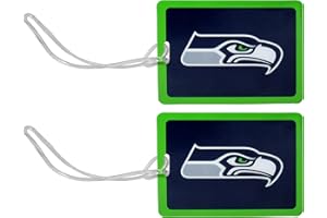 SISKIYOU SPORTS Siskiyou NFL Unisex Vinyl Luggage Tag, 2pk , Blue