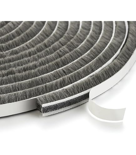 5M Self Adhesive Weather Stripping Brush Strip Sliding Windows Sealing...