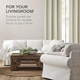 Deconovo Room Darkening Curtains Thermal Insulated 55 x 114 Beige Eyelet view 9