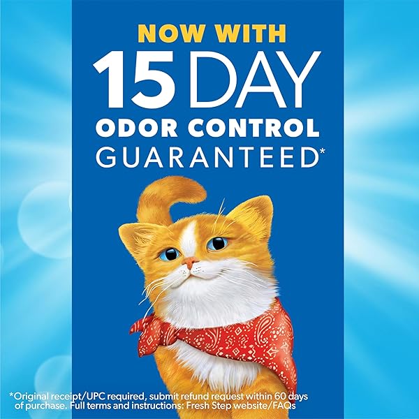 FRESH STEP EXTREME CLUMPING LITTER WITH FEBREZE FRESHNESS, MOUNTAIN SPRING SCENT CLUMPING CAT LITTER WITH GUARANTEED ODOR CONTROL, 14 LB. BOX