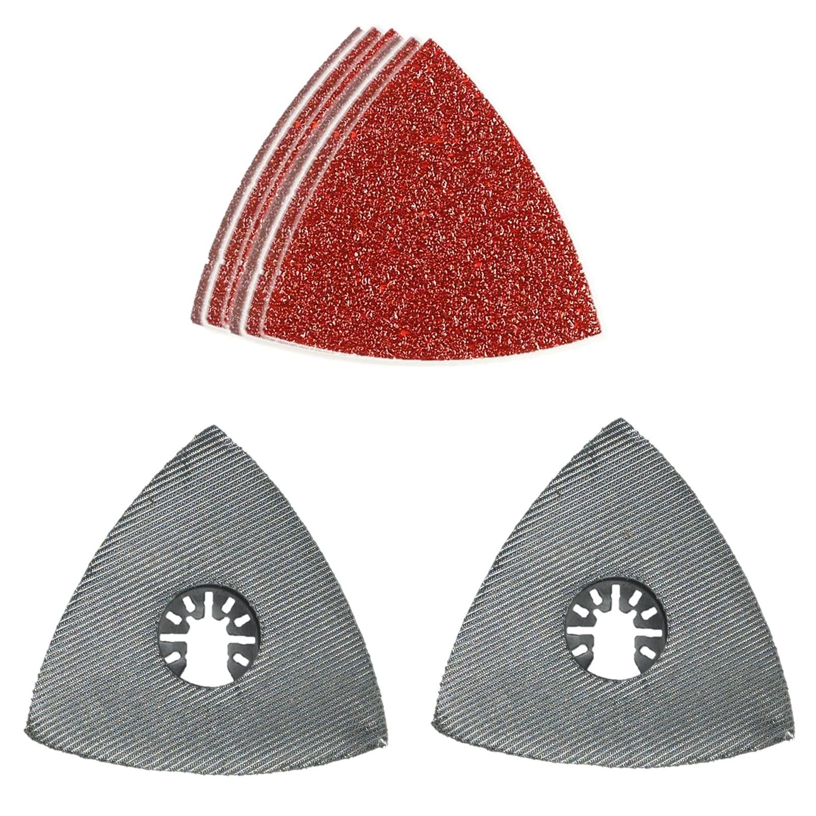 22 x TopsTools FAK90SPX_A Extra Large 90mm x 90mm Sanding Pads & Sanding Sheets Kit Compatible with Dewalt Stanley Black & Decker Bosch Fein (Non-StarLock) Makita Milwaukee Einhell Parkside Ryobi Worx