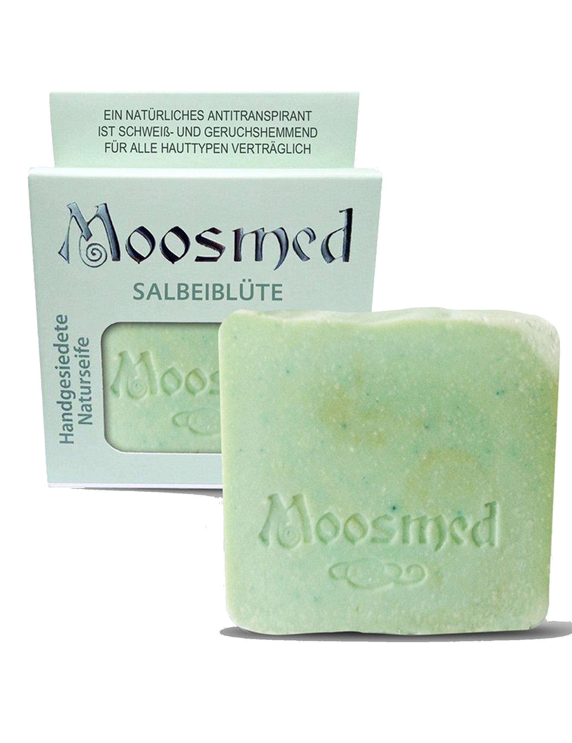 Moosmed Sage Blossom Natural Soap - Vegan Organic Soap Handmade in Germany