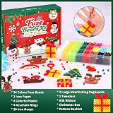 Pllieay Christmas Fuse Beads Kit 4300PCS 24 Colours 5MM Iron Beads w/ Pegboards view 3