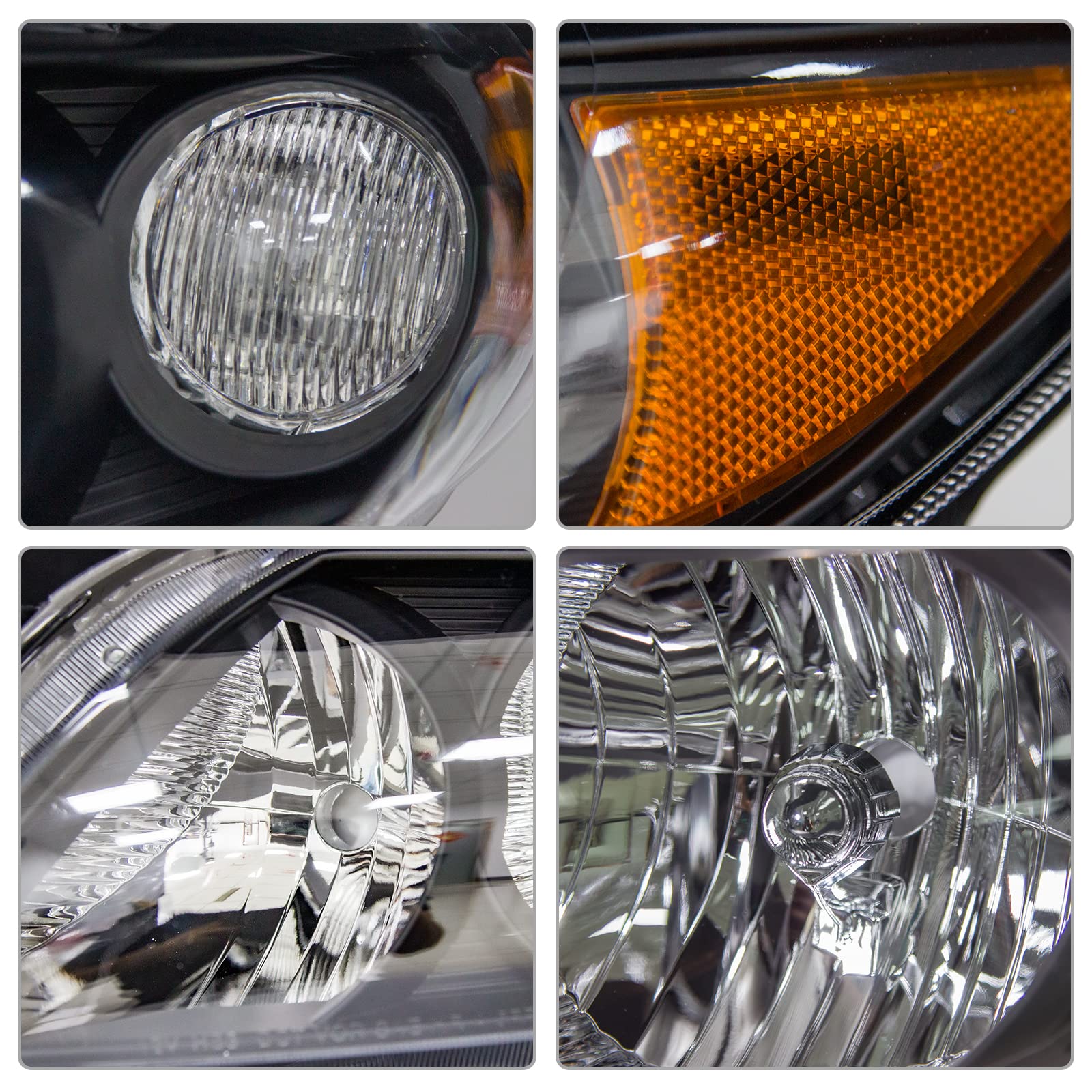 ADCARLIGHTS for 2009 2010 Toyota Corolla Headlight Assembly compatible