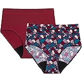 Thinx for All Hi-Waist Period Underwear, Holds 12 Tampons*, Leakproof, Odor Control, 2-Pack Reusable