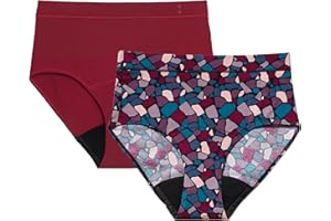 Thinx for All Period Underwear, Everyday Comfort Brief, FSA HSA Approved, Leakproof, Reusable, 2 Pack