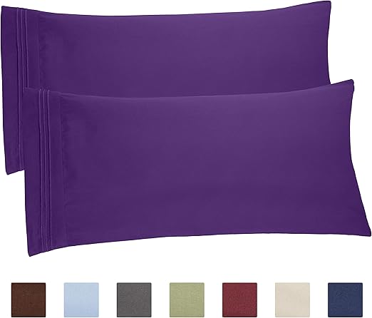 Amazon Com King Size Pillow Cases Set Of 2 Soft Premium