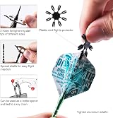 CyeeLife Darts Plastic Tip Soft Tip Darts Set 12 Pcs 18g with 4 Colors Shafts view 3