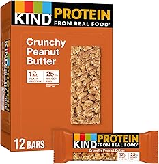 KIND Protein Bars, Crunchy Peanut Butter, Gluten Free, Healthy Snacks, 12g Protein, 12 Count