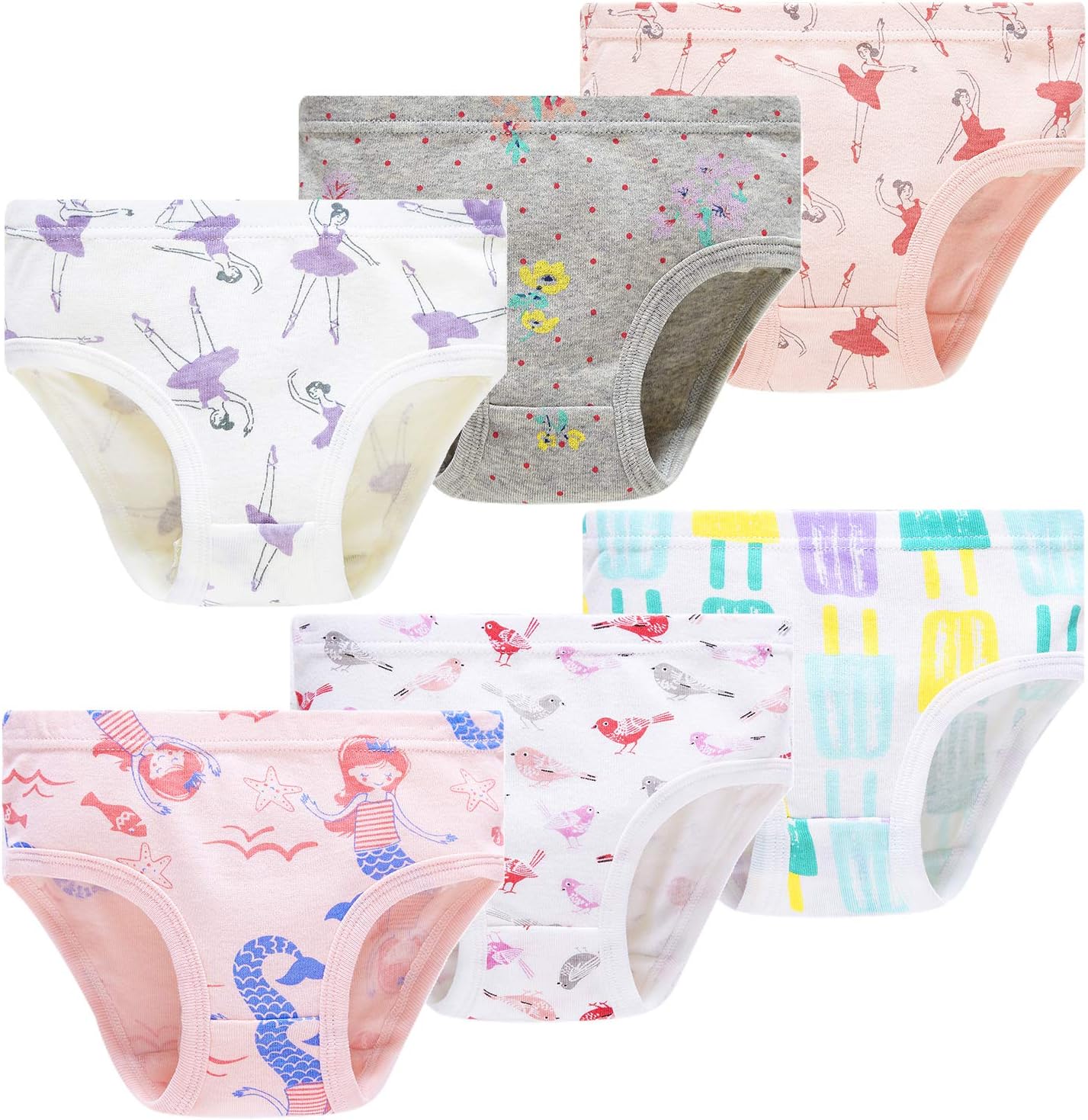 Winging Day Little Girls' Cotton Panties Baby Toddler Soft Underwear