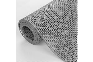 GOOFCXO PVC Non-Slip Drainage Floor Mat 3Ft x 10Ft Commercial Mesh Hollow Mats Wet Area Mat Versatile Heavy Duty Rugs for Hal