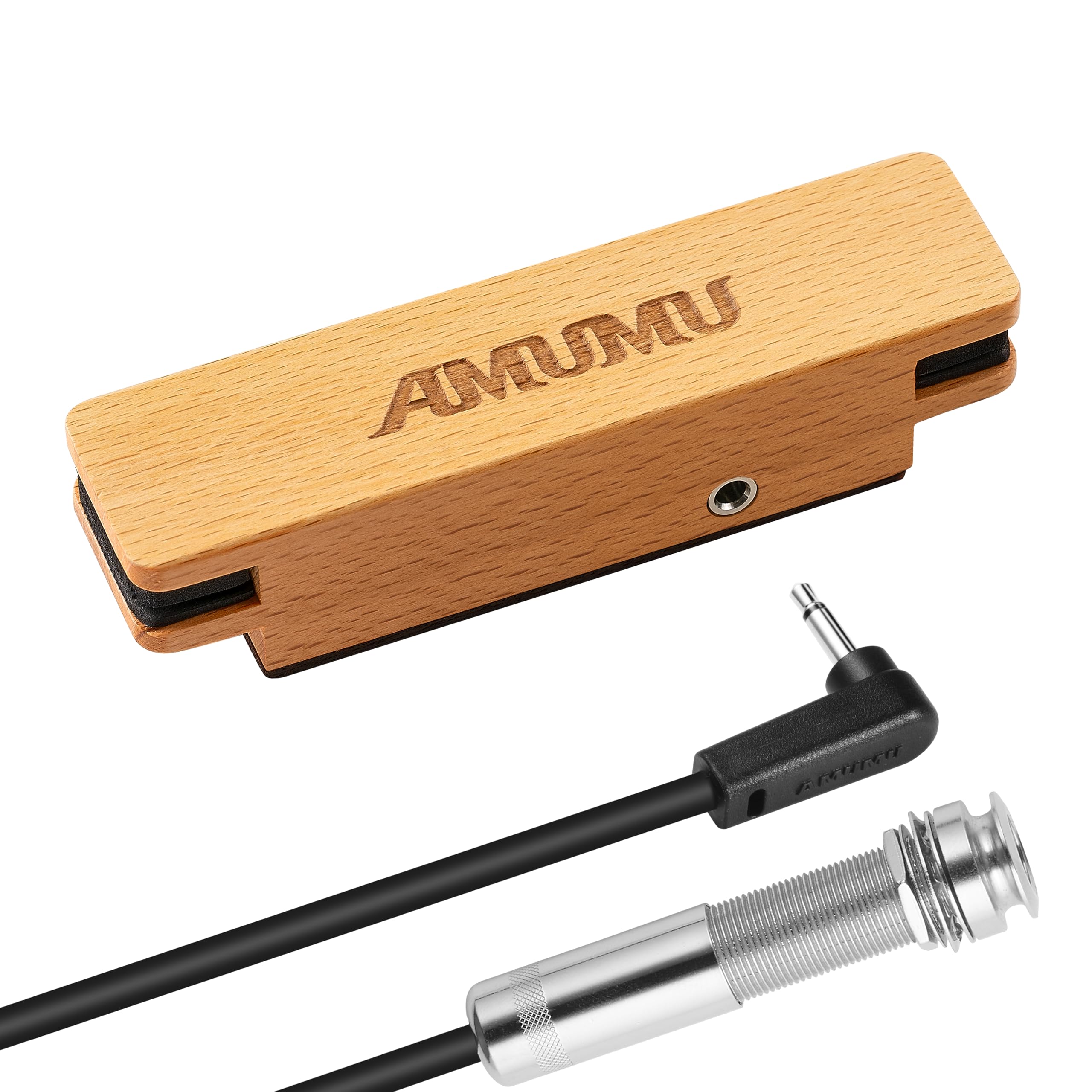 Photo 1 of AMUMU SP31 Woody Magnetic Soundhole Pickup with Rare Earth Neodymium Magnet for Steel String Acoustic Guitars – Single Coil, Passive, Battery-Free, Clear & Balanced Acoustic Tone