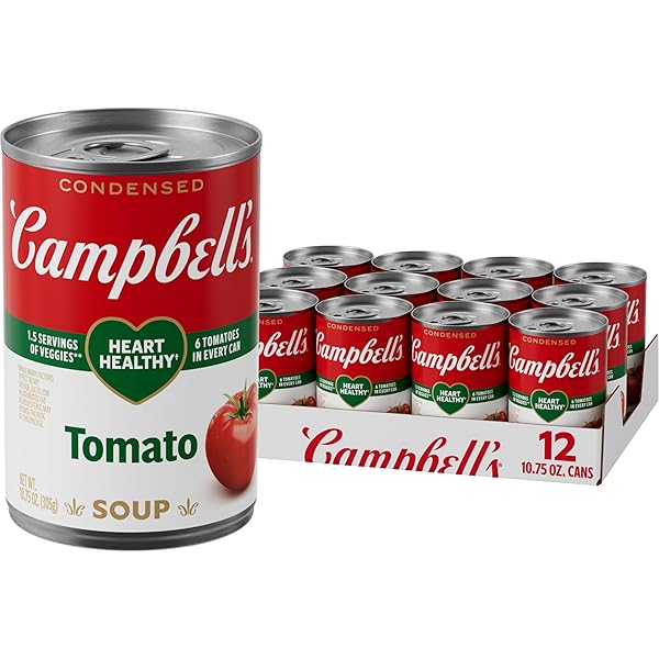 キャンベルスープ Campbell’s SOUP 2020 Tomato Campbells Soup Tomato, 23.2 oz, 12 ct - Span Elite