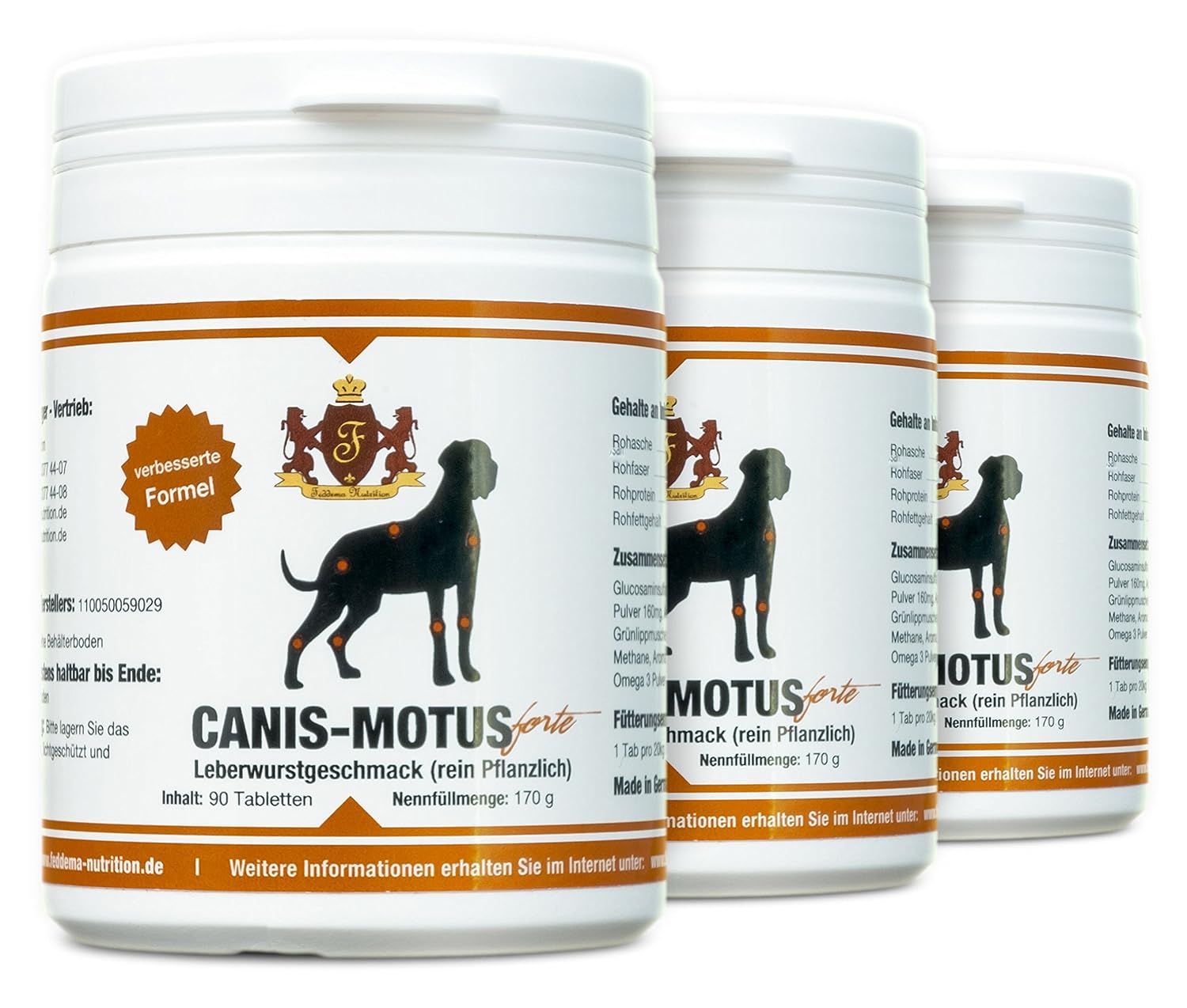 3 x Canis Motus forte Leberwurst Die Gelenktablette der Extraklasse