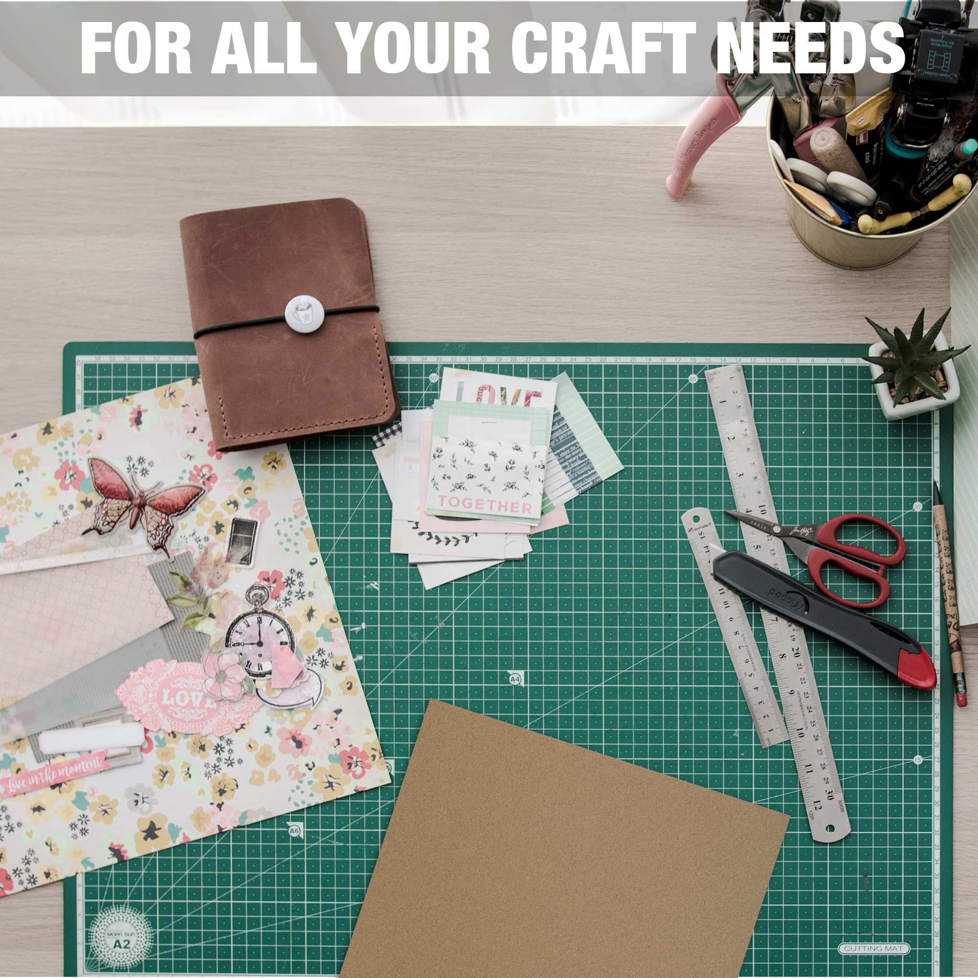 Samsill Chipboard Sheets 8.5 x 11 Inches, 100 Pack, Acid Free, 0.057” Heavy Weight, Brown, Create Three-Dimensional Embellishments for Cards, Mixed Media, Crafts, Fabric Organizer