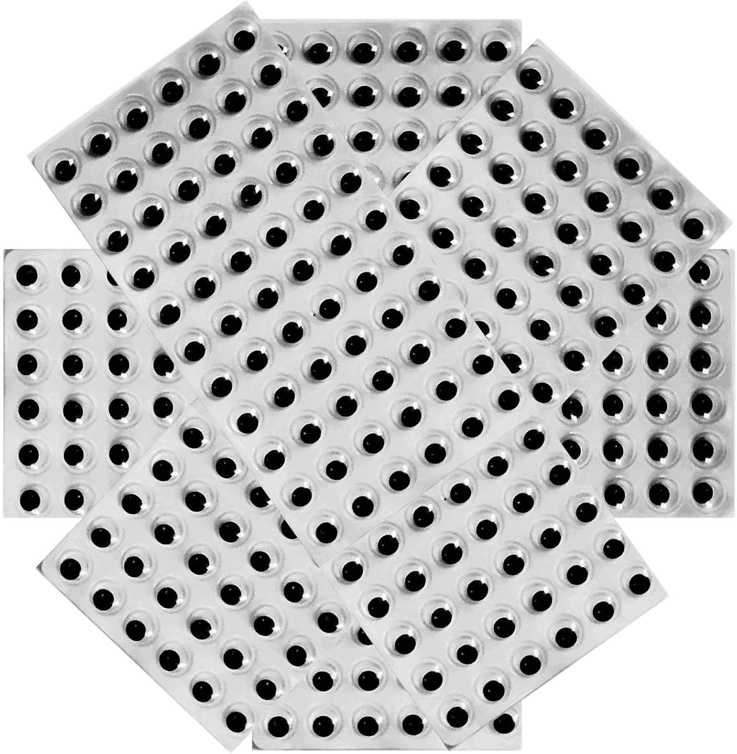 10mm Googly Wobbly Wiggly Wiggle Eyes Black Self Adhesive Peel and Stick 384 Eyes 4 Sheets of 96 For Crafts Crafting Scrapbooking … - Image 3