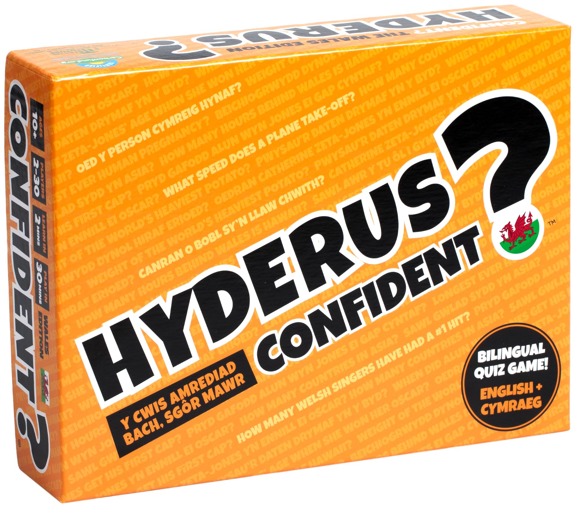 CONFIDENT? Wales Edition - Smash Hit Family Quiz Game about Wales - Perfect Welsh Gift - Wales Edition of Award-Winning Family Game