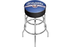 TRADEMARK GLOBAL Trademark Gameroom NHL New York Islanders Chrome Bar Stool with Swivel
