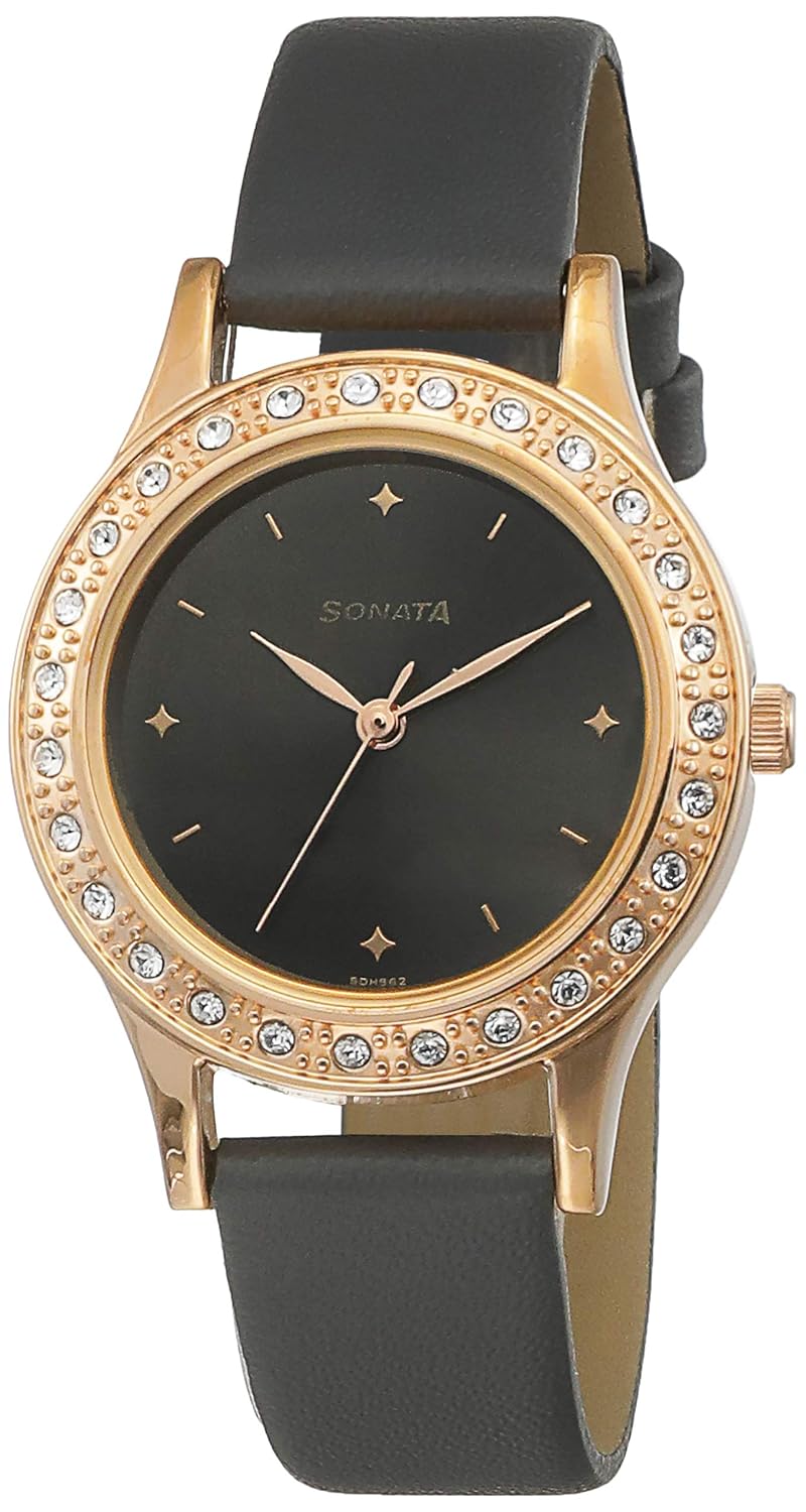 Buy Sonata Blush Analog Grey Dial Women's Watch 8123WL01 / 8123WL01 at