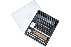 Royal & Langnickel Essentials(TM) Medium Charcoal Art Set W/Tin