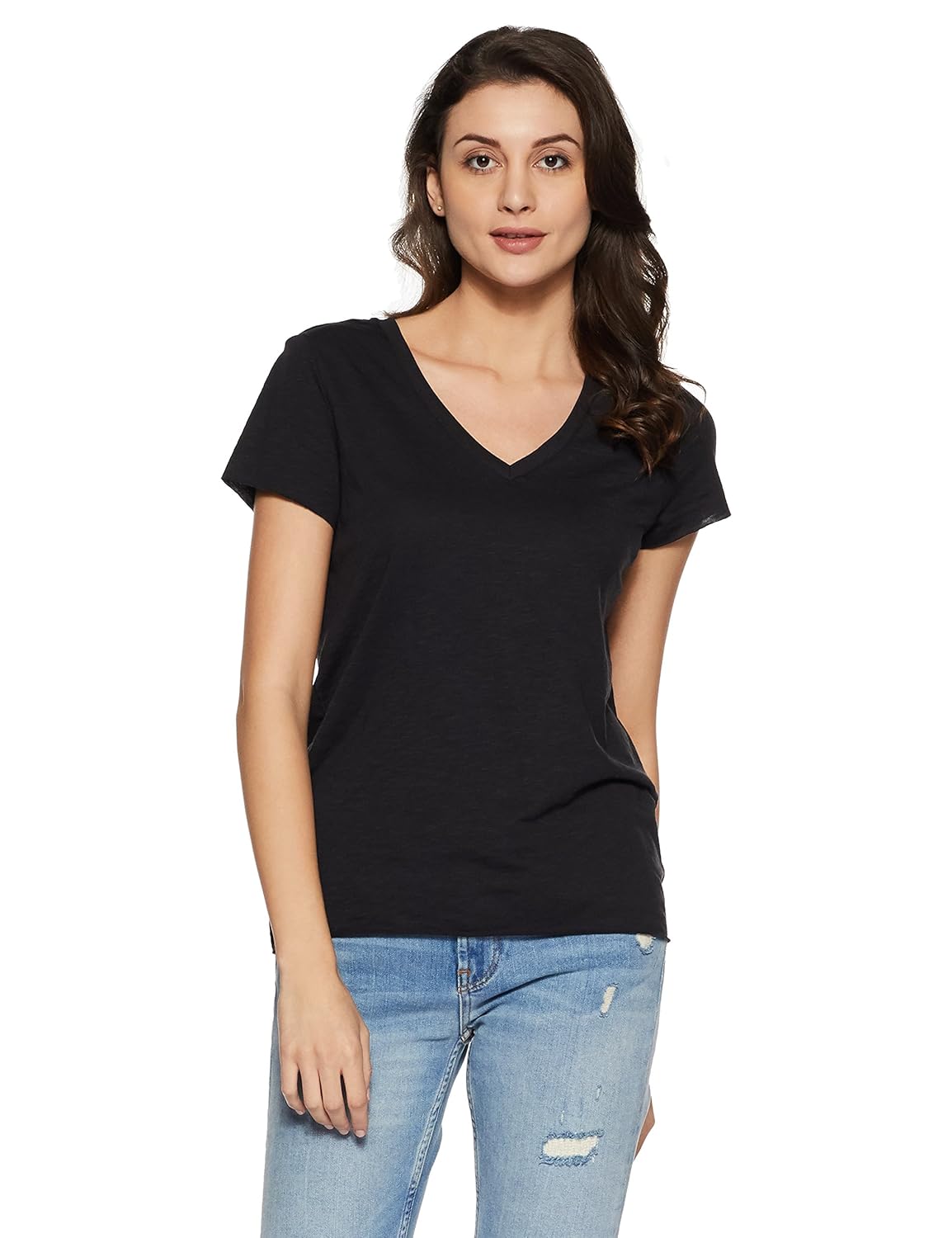 vero moda women's plain regular fit top