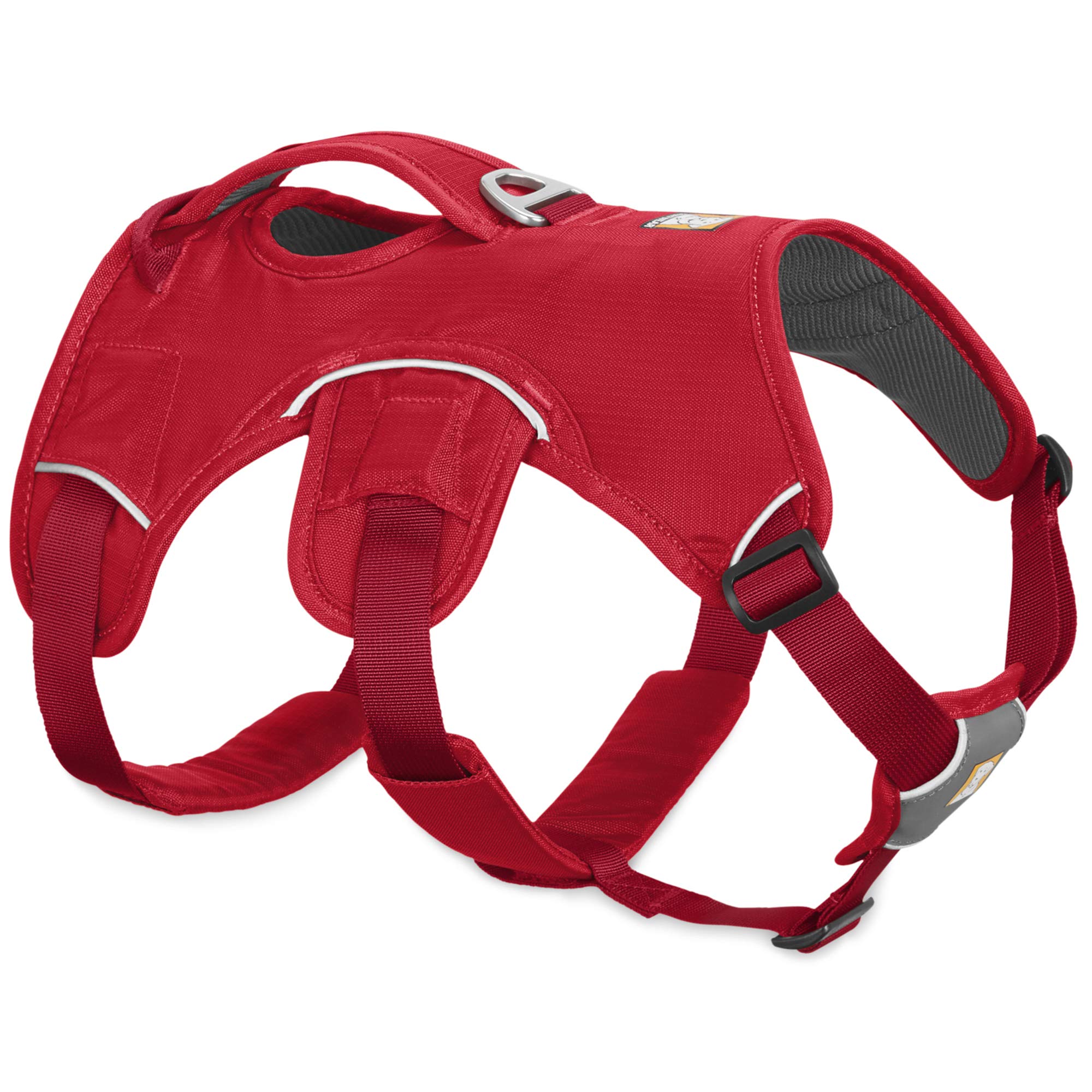 Ruffwear Web Master Multi-Use Dog Harness, Rugged Environments, Working Dogs, Medium Breeds, Adjustable Fit, 2 Lead Attachments, Size: XX-Small (33-43 cm), Red Currant