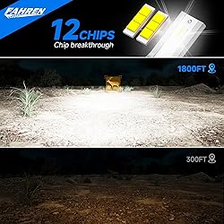 FAHREN 9007 LED Bulb, 33000LM Super Bright, 6500K