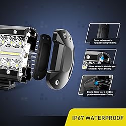 Nilight Led Light Pods 2PC 4Inch 60W Flood Spot
