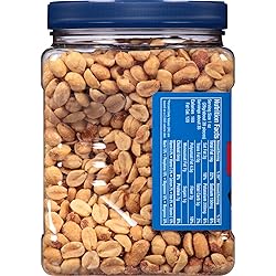 PLANTERS Dry Roasted Peanuts, 34.5 oz Resealable