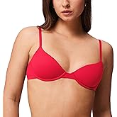 Halobliss T-Shirt Bras for Women Small Breasted Demi Underwire Lightly Lined Bras 32AA-38A