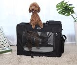 Feandrea Foldable Pet Carrier Bag 81x58x58 cm Black PDC80H view 2
