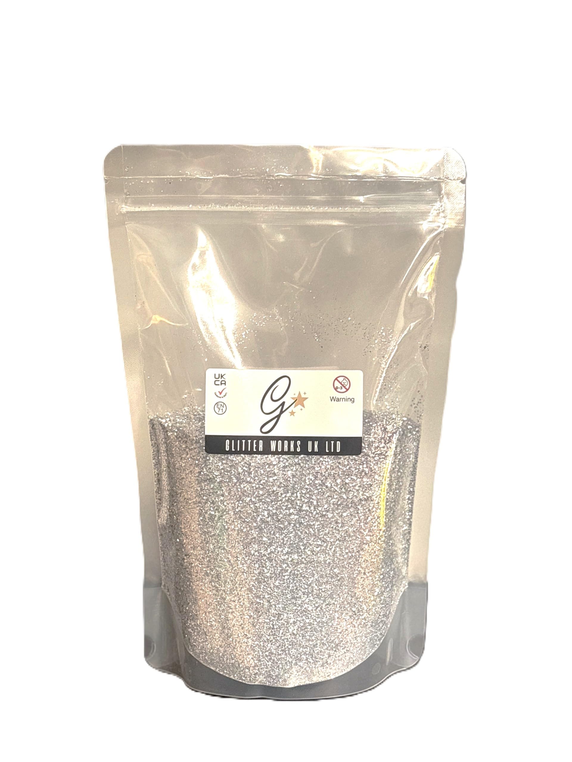 Glitter PVC Silver,500G