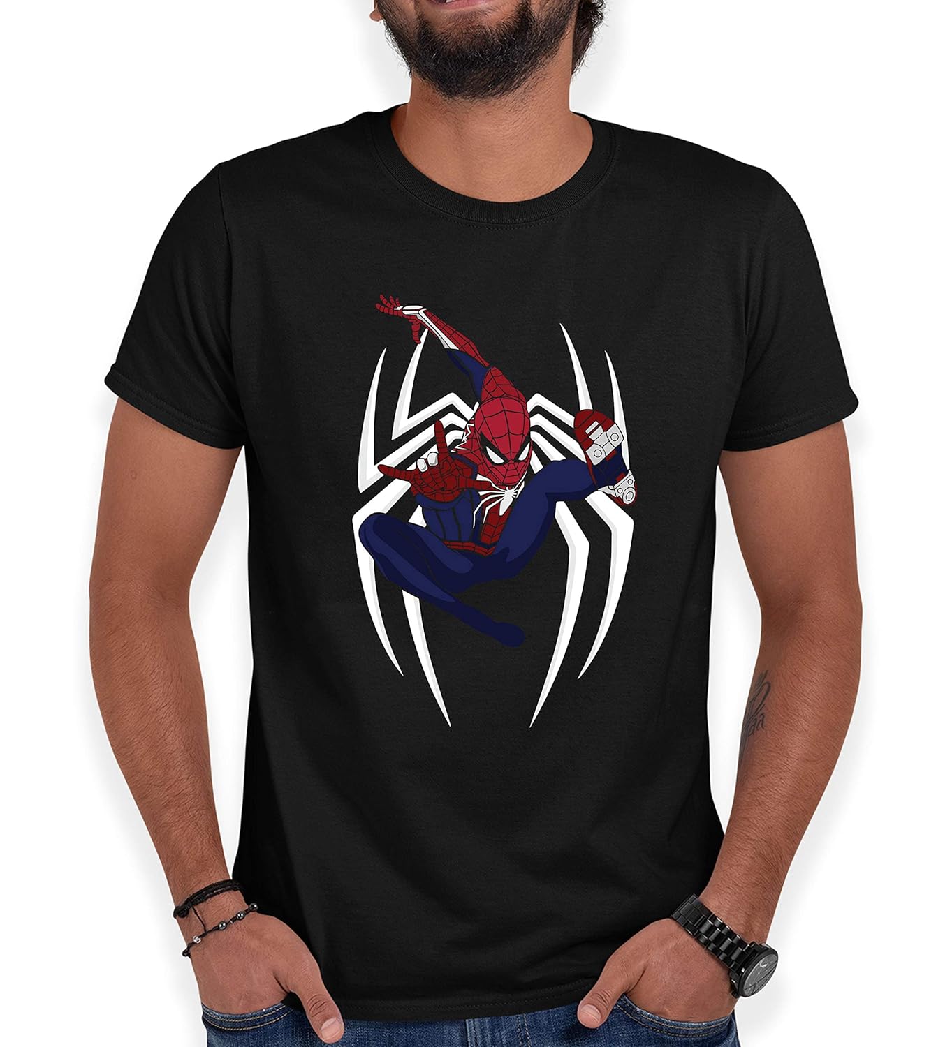 Buy Jasan Spiderman Graphic Printed TShirt for Men Black Tshirt