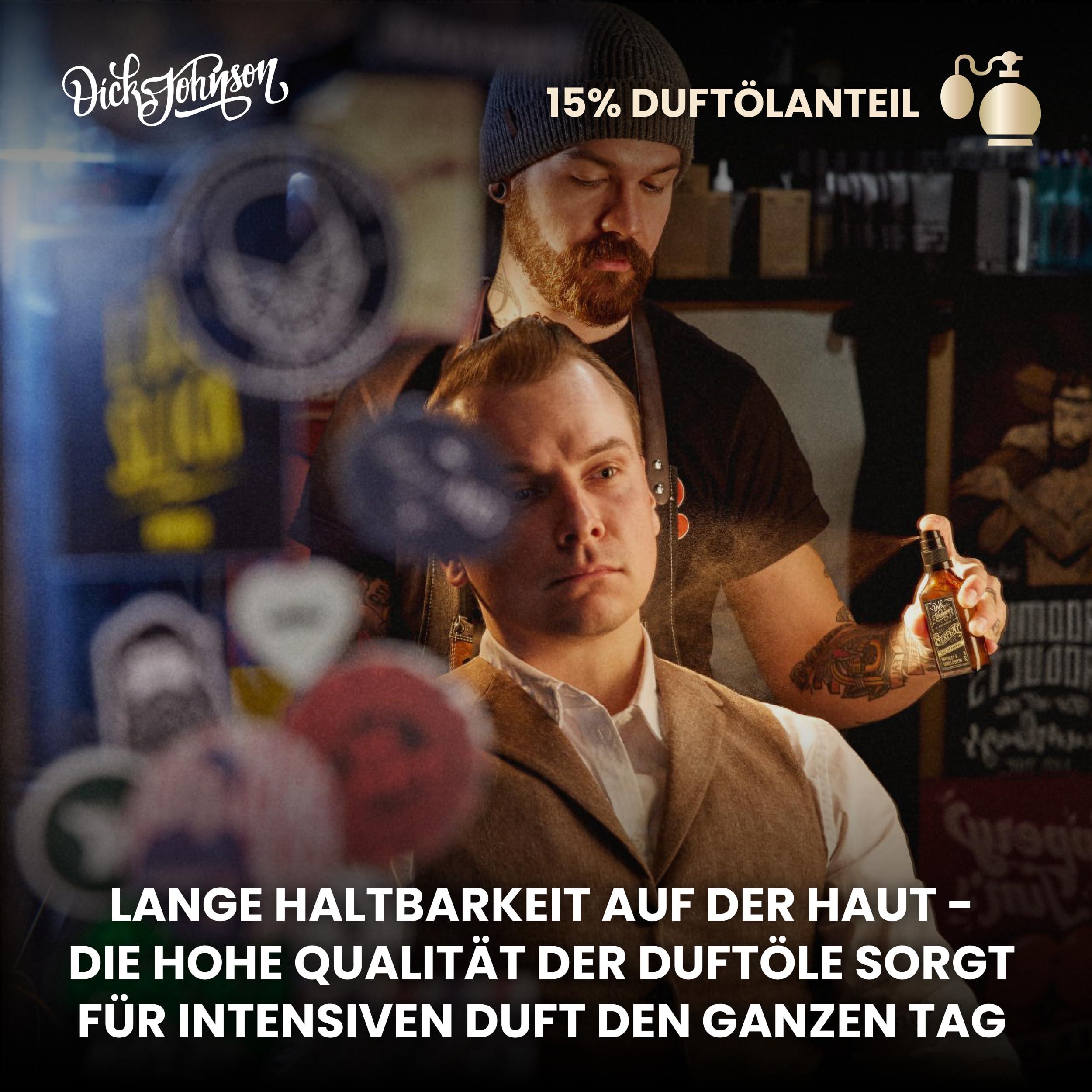 Dick Johnson Eau de Parfum Herren 50 ml – Parfüm Männer mit Whiskey Vanille-Duft – Signature Serpent Herrenduft intensiv maskulin – Parfum Geschenk für Männer – Eau de Parfum Made in Finnland 4