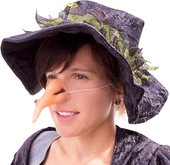 Oblique Unique® Hexennase Lang Hässlich für Halloween Fasching Karneval ...