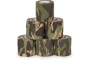 Uning Self-adhesive Protective Camouflage Tape Wrap 5CM x 4.5M Tactical Camo Form Multi-functional Non-woven Fabric Stealth T