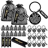 Yinkin 72 Pcs Employee Appreciation Gifts Bulk Staff Thank You Gifts Organza Bags with Cards for Coworkers Christmas Favors