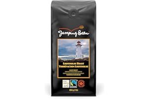 Jumping Bean Lighthouse Roast Whole Bean Coffee, ECO2Roast, Premium Coffee, Made in Canada, Non-GMO, Light Roast, 454g