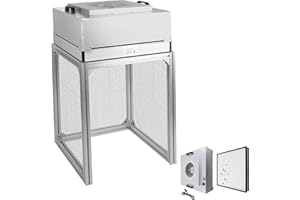 Vertical Laminar Flow-Hood Fan-Filter-Unit Yzzwer - FFU HEPA Filters for Class 100/ISO 5 Cleanliness in Clean Mycology and Mushroom Room 23.6" x 23.6" x 29" Working Area 110V