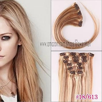 Amazon Com Best Sell 15 70g 100 Human Hair Extensions Clip In