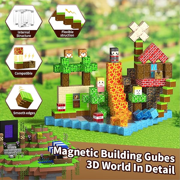DINOSAUR PILLOW 200 PCS BUILDING BLOCKS, 3D CONSTRUCTION BUILD TOYS, STEM SENSORY BUILDING CUBES GIFTS FOR VALENTINES DAY, EASTER BASKET STUFFERS (MULTICOLOR-200PCS)