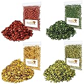 Warmtree 4 Pack Miniature Leave Realistic Miniature Leaves Simulation Leaves for DIY Model Railway Fairy Garden Diorama Supplies Village Accessories