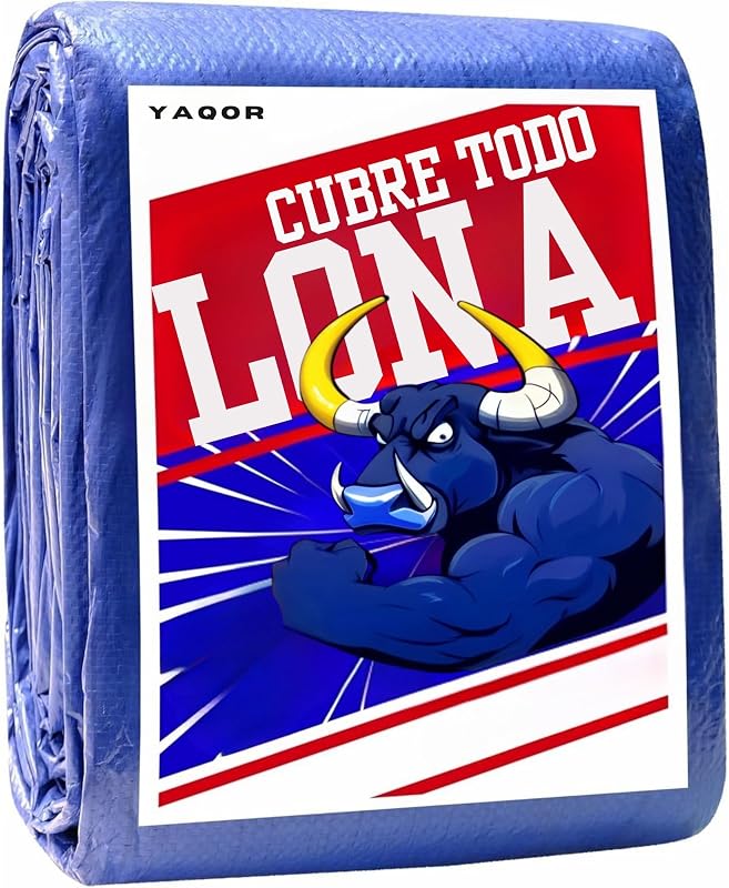 Lonas impermeáveis para exteriores sem ilhós (250x450cm). Tampas plásticas resistentes para proteger móveis, lenha e terraços. Lona protetora de chão e base para piscinas de jardim removíveis