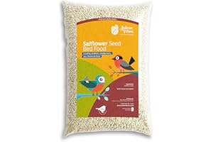 Schoen Farms Safflower Seeds Bird Food – 2.27 kg Bag – Natural Seed for Cardinals, Finches & Doves – Squirrel-Resistant, Cana