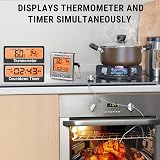 ThermoPro TP16S Digital Meat Thermometer with Timer Backlight 6.5" Probe view 5