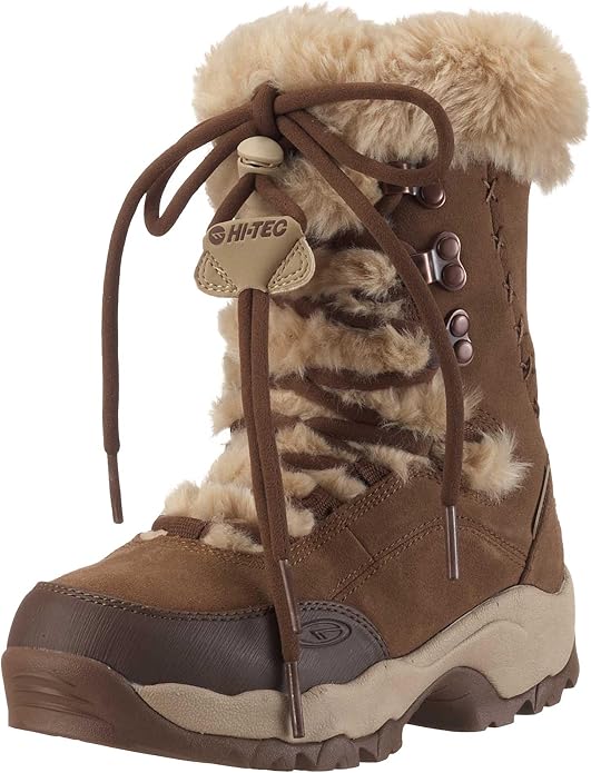 HiTec Women's St. Moritz 200 Nubuck Snow Boots Beige Size 2.5 Amazon