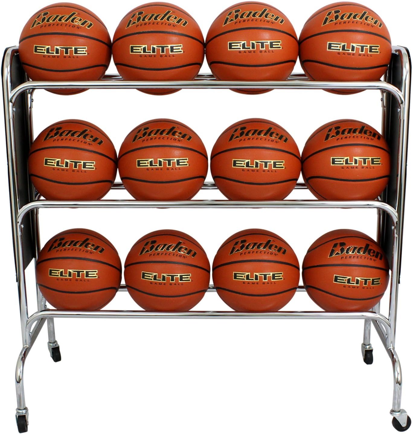 Baden Steel Basketball Rack (12-Balls): Sports & Outdoors